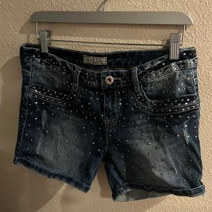 guess jean shorts